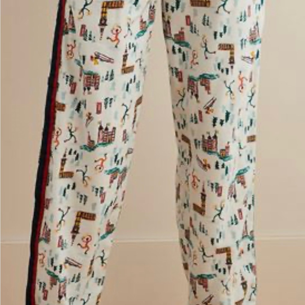 NWT Aerie London Ice Skating Patterned Pajama Pants | XL